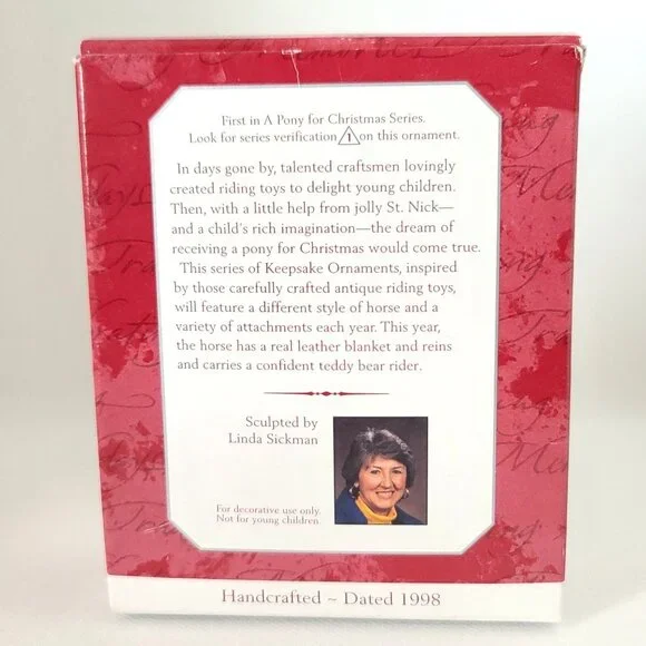 Hallmark Keepsake Ornaments Lot of 5-Curius the Elf, 2 Santas, Pony, USA Snowman - Picture 15 of 16